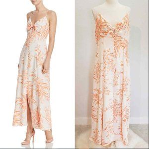 New Joie Midi Dress Almona Peach Floral XS